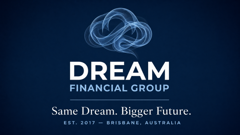 Dream Financial Group rebrand announcement — Same Dream. Bigger Future.